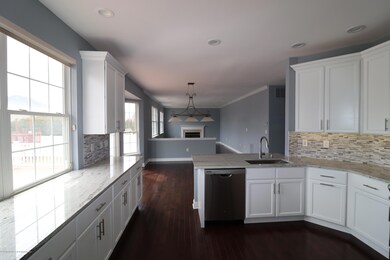view into kitchen from DR
