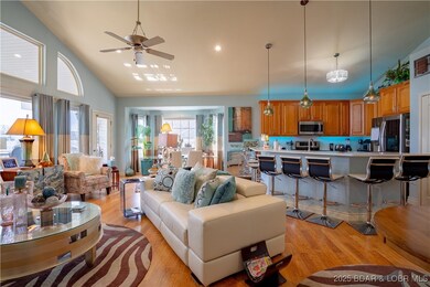 Check out those vaulted ceilings w/upscale lightin