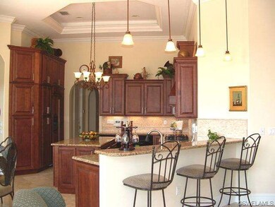 Kitchen with island, double ovens, double warming 