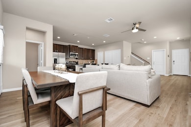 Dining area located right off the living room.