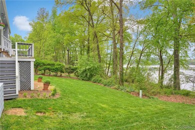 View of yard with a deck