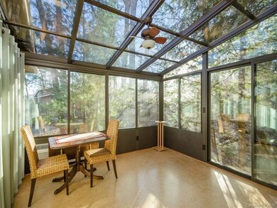 Very cool sunroom with cork floors and mini split 