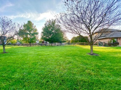 Fenced back yard provides lots of room to play!