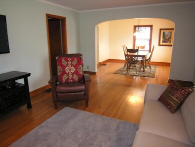 Archway from Living Room to Dining Room
