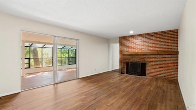 House living room which leads to sun room
