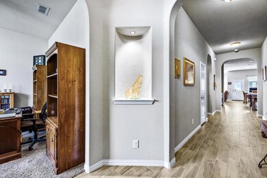 Hallway leading from Front door into OPEN Concept 