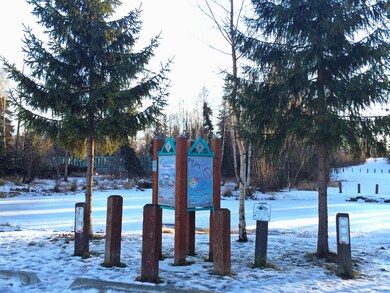 Park and trails right behind you