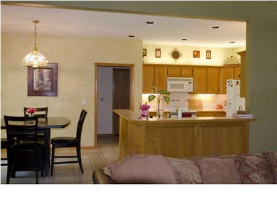 Kitchen with eating area.