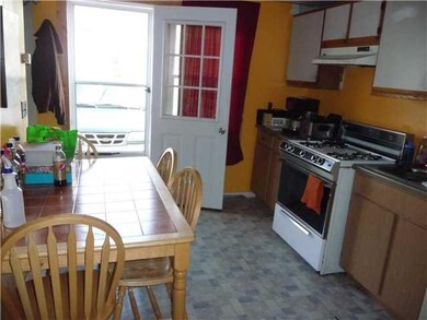 Kitchen. Eat in kitchen with newer floor nice cabi
