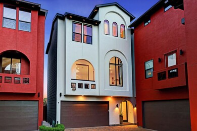 Stunning architecture with arched entry and arched