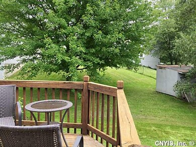 Deck. Nice deck overlooking your deep back yard.