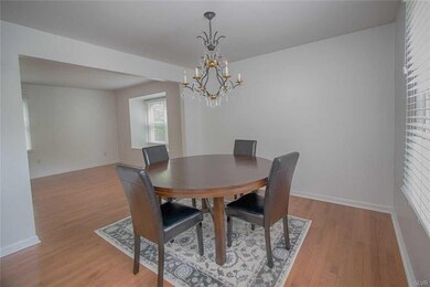 Dining room with hardwood floors