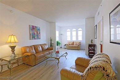 Living room featuring light wood-style floors