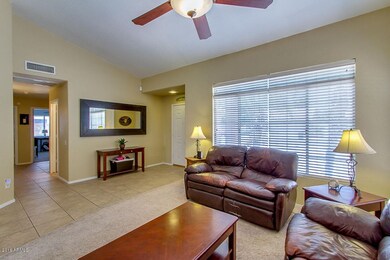 Great room leads to bedrooms and laundry
