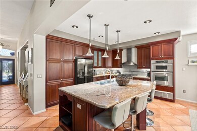 Cabinets from the floor to the tray ceiling!