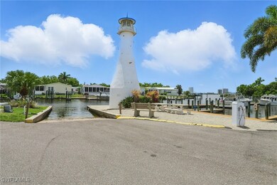 Surrounding community with a lighthouse, boat ramp