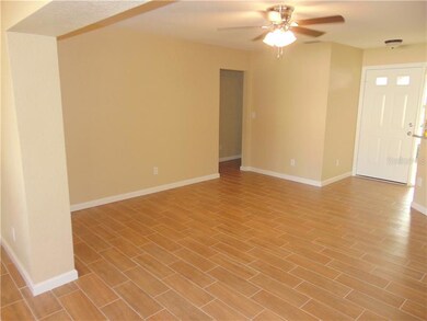 Living room area and front door entry, doorway on 