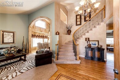 View as you enter the home with beautiful wood flo