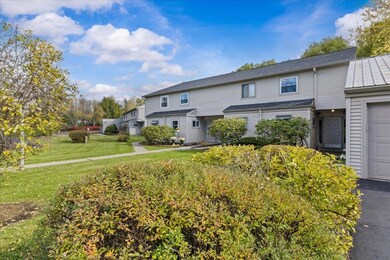 This is a well maintained dwelling in the center of  this photo.