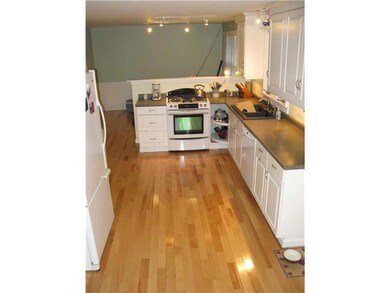 Kitchen. Gleaming yellow birch...
