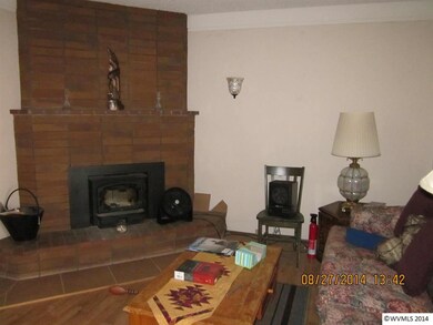 Cozy fireplace insert, new in 2012.