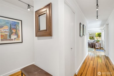 Open the door to your unit - living to the right and sleeping to the left