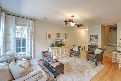 Living room facing side window