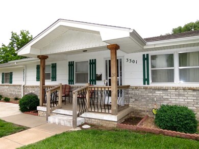 Seller added front porch and railing, lots of char