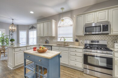 Plenty of cabinets and counter space make organization and meal prep a breeze.