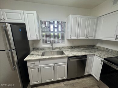 Kitchen with new cabinets.