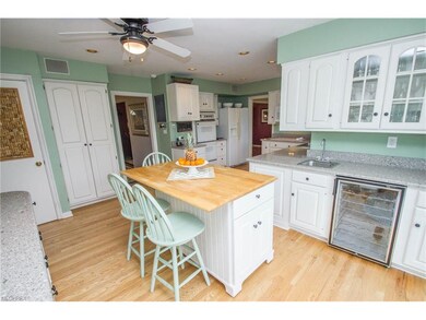 The bar sink and beverage refrigerator make for gr
