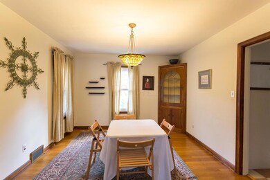 Dining room with built in hutch