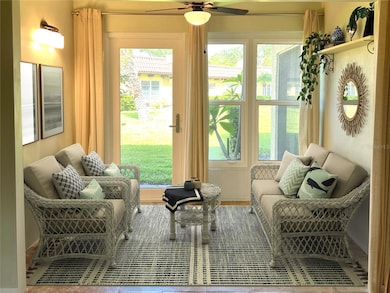 The bonus room or sunroom offers extra living space.  Enjoy the Florida sun while reading a book or sipping your morning coffee.