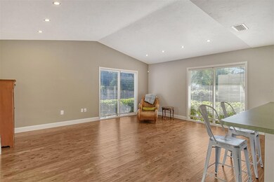 Vaulted ceilings with large windows