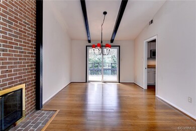 The open concept living/dining room make entertain