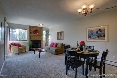 Living Room With Wood Fireplace