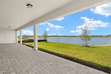 Spacious, covered lanai with water view