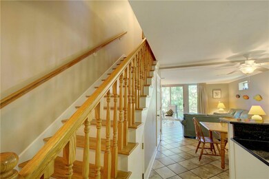 Stairs to second level.