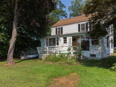 A view of the back of the house. ...