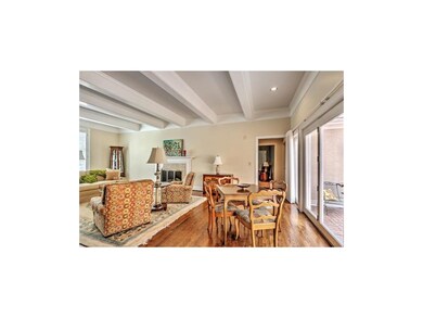 Living room with beautiful hardwood floors