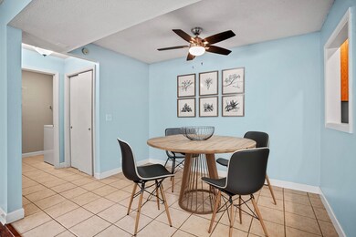 The dining area is conveniently connected to the k