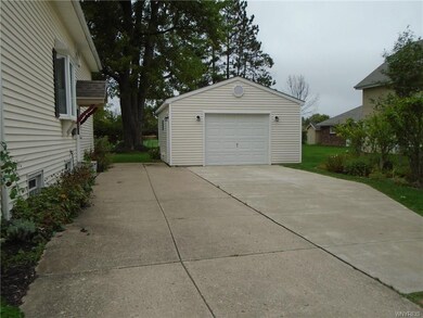Newer garage huge 1 1/2 car, Double wide driveway.