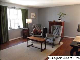 Greatroom with new wood laminate flooring, double 