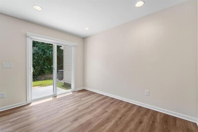 Sliding door to patio from living are