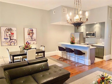 Modern furniture in a spacious entertaining area