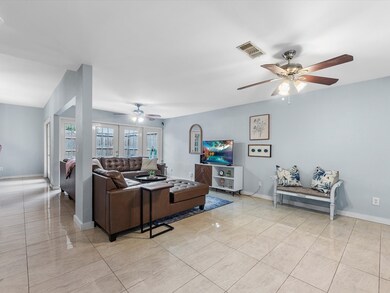 Extra large living area offers extra space for des