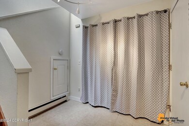 Entryway (W/D behind curtain)