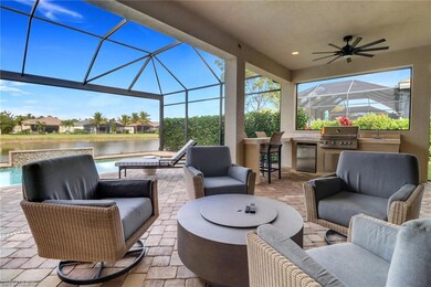 View of patio / terrace with an outdoor kitchen, a