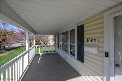 View of covered porch