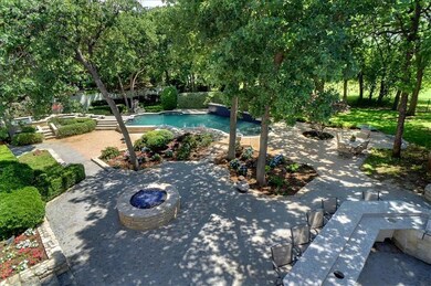 View of the resort like backyard from the upstairs
